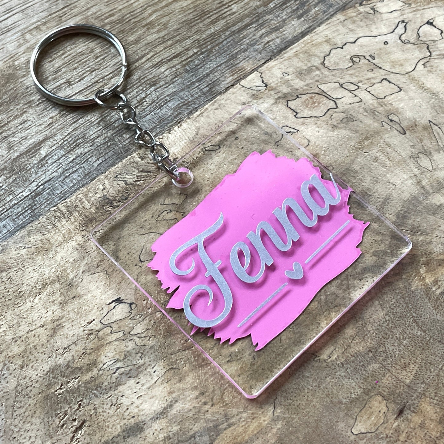 Gepersonaliseerde sleutelhanger met je eigen naam