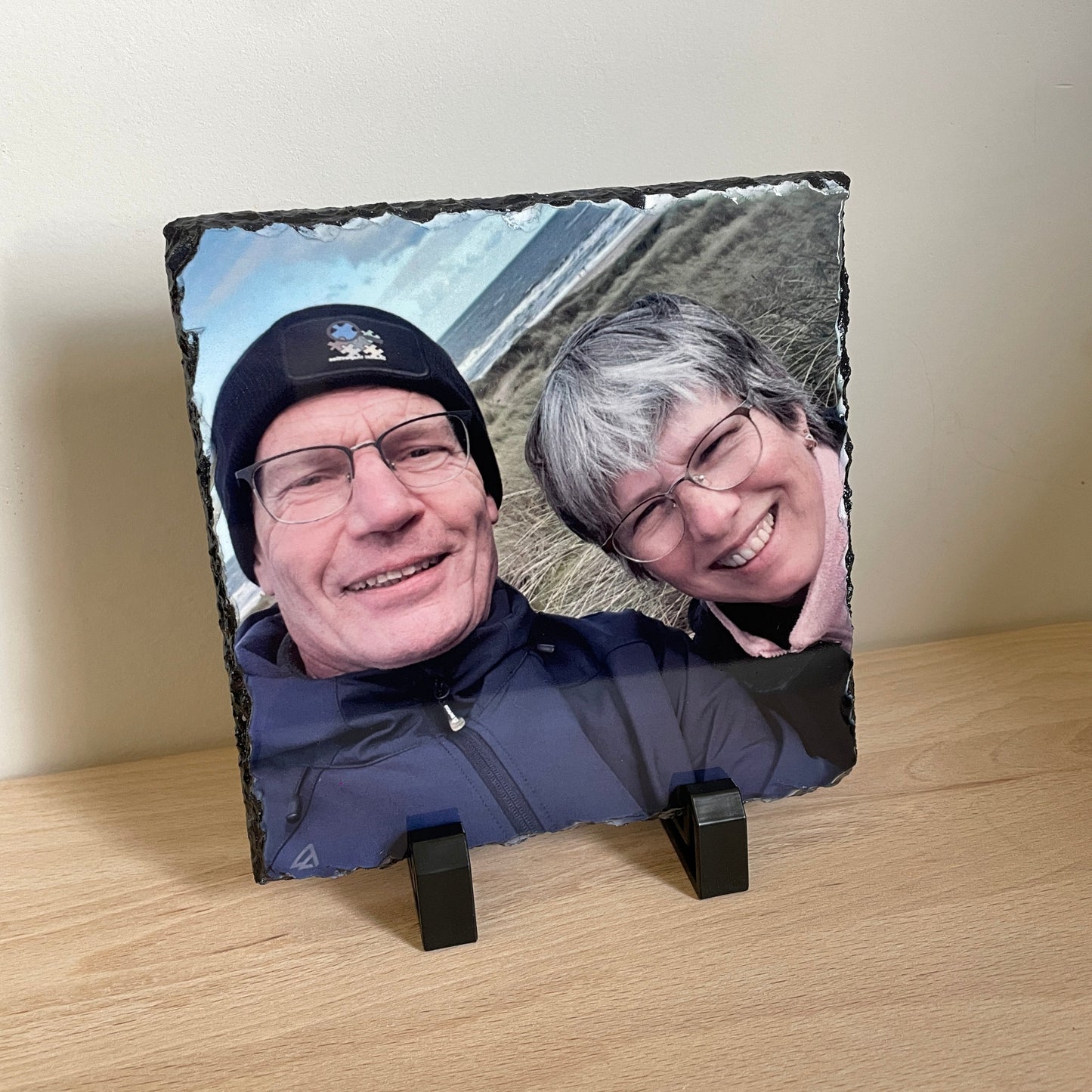 Foto bedrukt op leisteen