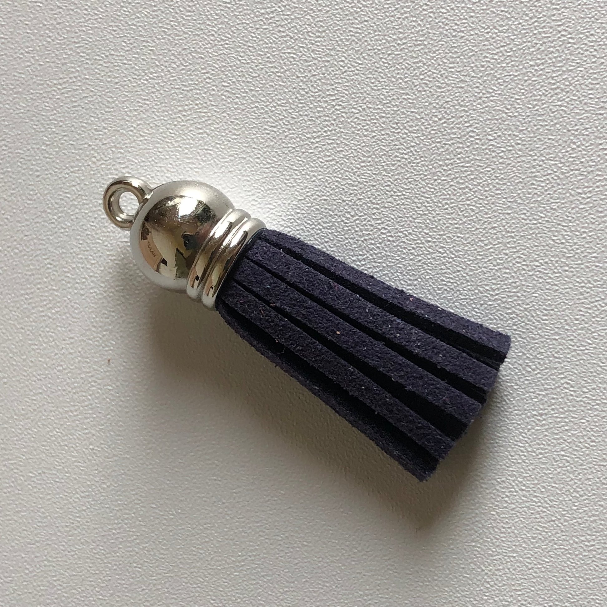 Marine blauwe tassel voor aan sleutelhanger